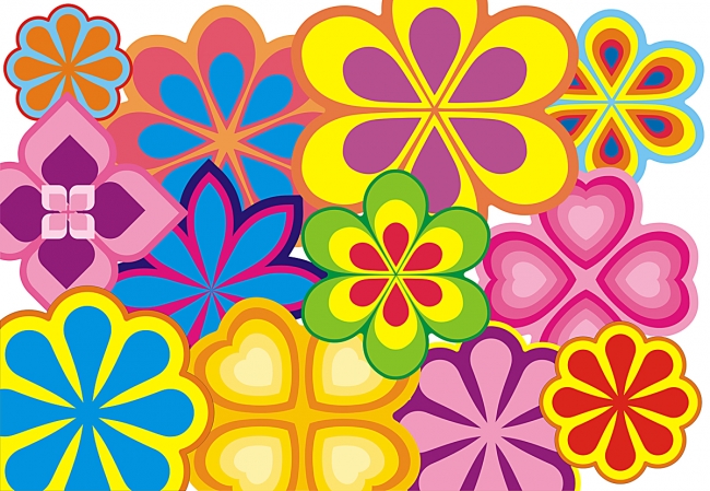 Hippie Flower Set 024