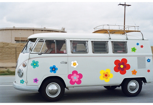 Preview: Hippie Flower Set 039 - B Ware - 24 Stück