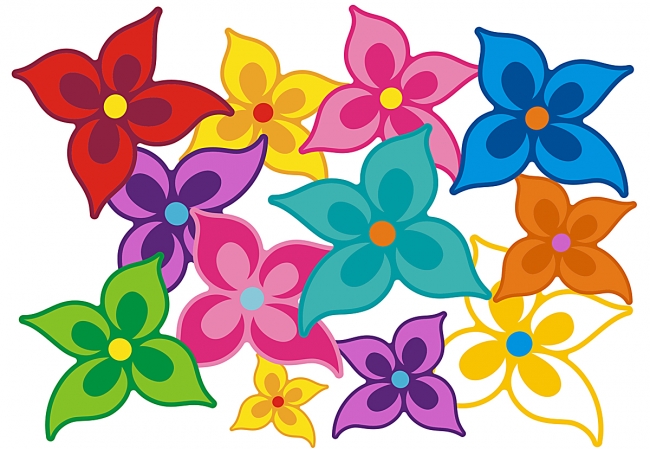 Hippie Flower Set 037
