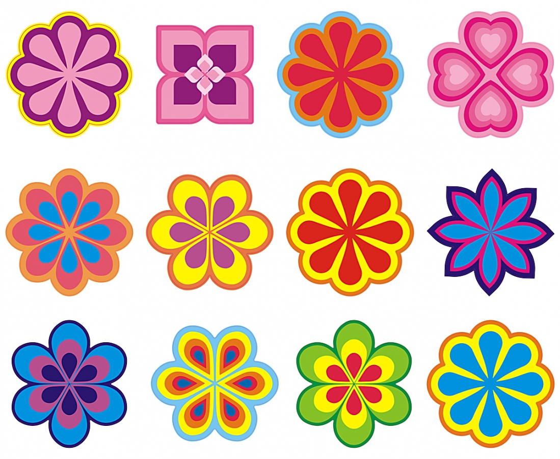 Hippie Flower Set 024