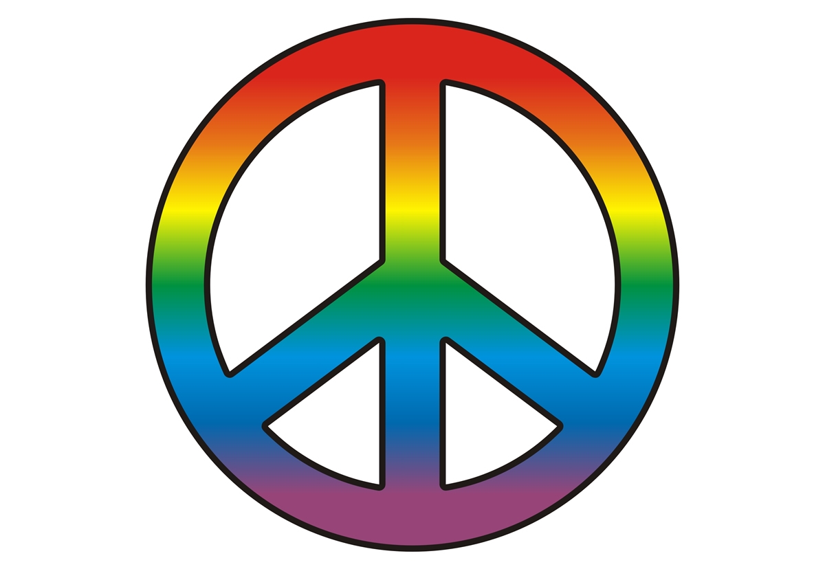 Peace Logo - Rainbow